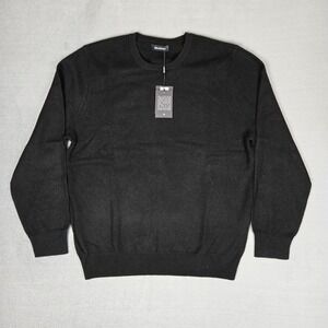 Naadam Sweater Mens XL The Original Cashmere Black Crewneck Preppy Classic NWT
